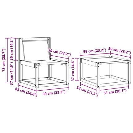 Utomhussoffset med kudde 5 pcs Naturlig och Beige