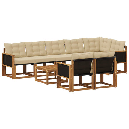 Utomhussoffset 9 st Naturlig och Beige