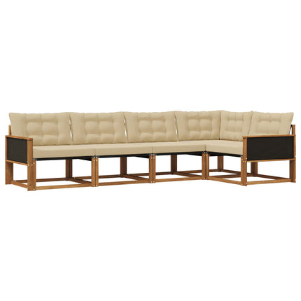 Utomhussoffset 5 st Naturlig och Beige