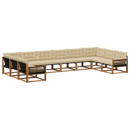 Utomhussoffset 10 st Naturlig och Beige