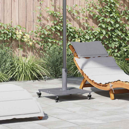 Parasollfot Mörkgrå trälook 45 x 45 x 31,5 cm