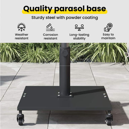 Parasollfot Svart 45 x 45 x 31,5 cm