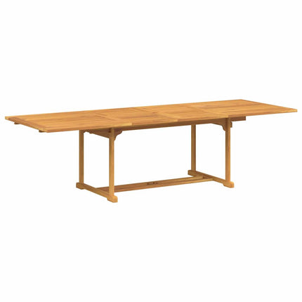 Trädgårdsmöbelset 9 st 280 x 100 x 75 cm Massivt teakträ