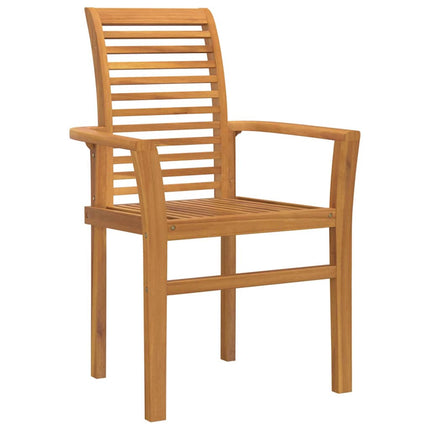 Trädgårdsmöbelset 5 pcs Brun Massivt teakträ