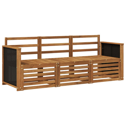 Soffgrupper 3 pcs Massivt Akaciaträ