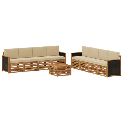 Utomhussoffset 9 st Naturlig och Beige