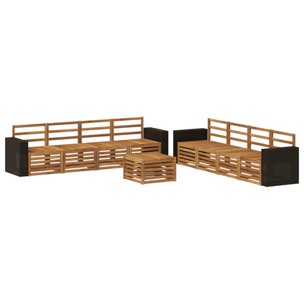 Soffgrupper 9 pcs Massivt Akaciaträ