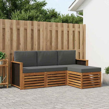 Utomhussoffset med kudde 4 pcs