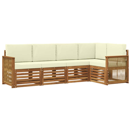 Sektionsoffgrupp med kudde 4 pcs Naturlig och Grädde