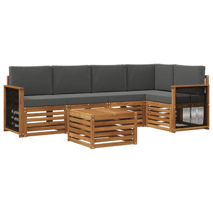 Sektionsoffgrupp med kudde 5 pcs Naturlig och Antracit