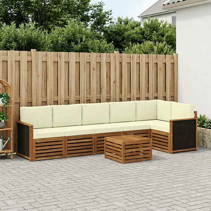 Sektionsoffgrupp med kudde 6 pcs Naturlig och Grädde