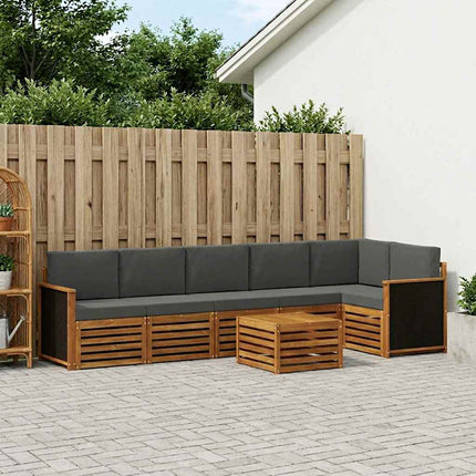Sektionsoffgrupp med kudde 6 pcs Naturlig och Antracit