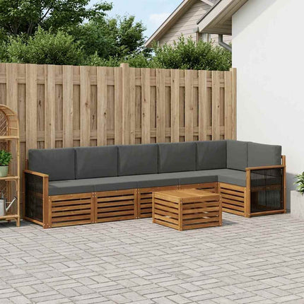 Sektionsoffgrupp med kudde 6 pcs Naturlig och Antracit