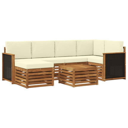 Sektionsoffgrupp med kudde 6 pcs Naturlig och Grädde