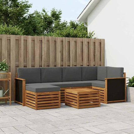 Sektionsoffgrupp med kudde 6 pcs Naturlig och Antracit