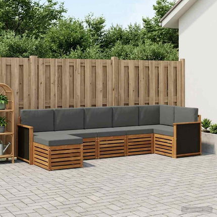 Sektionsoffgrupp med kudde 6 pcs Naturlig och Antracit