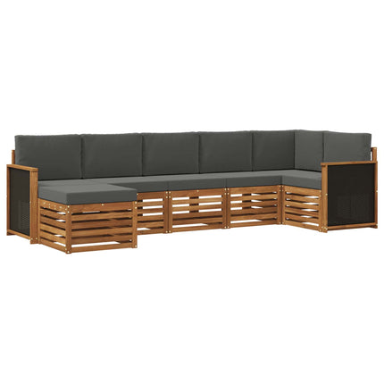 Sektionsoffgrupp med kudde 6 pcs Naturlig och Antracit