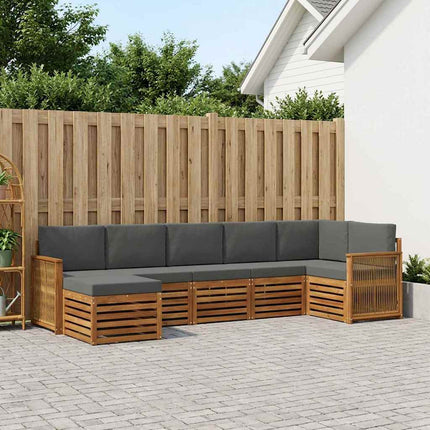 Sektionsoffgrupp med kudde 6 pcs Naturlig och Antracit