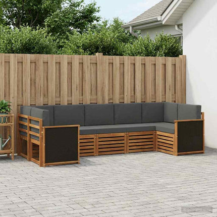 Sektionsoffgrupp med kudde 6 pcs Naturlig och Antracit