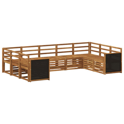 Sektionsoffgrupp 7 pcs Naturlig Massivt Akaciaträ