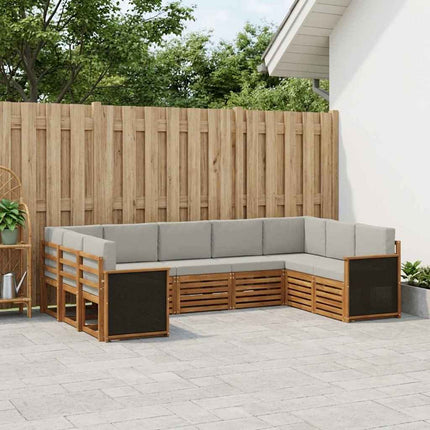 Sektionsoffgrupp med kudde 7 pcs Naturlig och ljusgrå