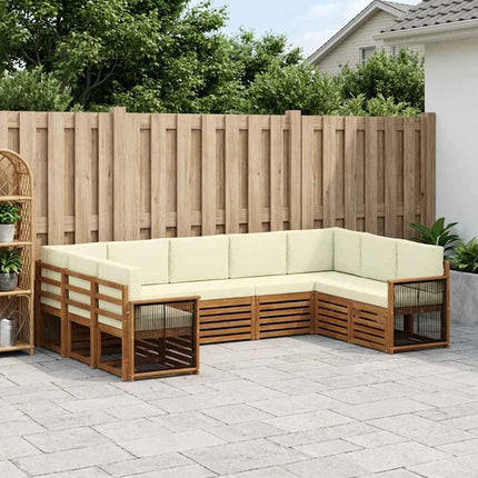 Sektionsoffgrupp med kudde 7 pcs Naturlig och Grädde