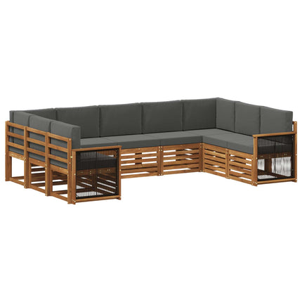 Sektionsoffgrupp med kudde 7 pcs Naturlig och Antracit