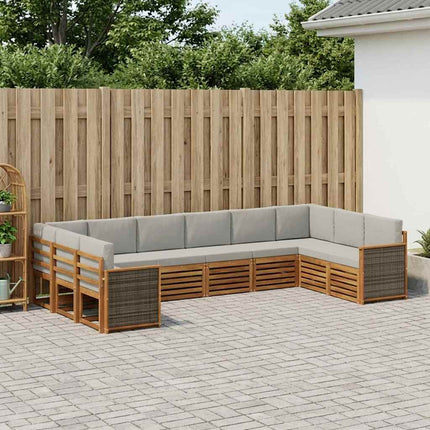 Sektionsoffgrupp med kudde 7 pcs Naturlig och ljusgrå