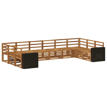 Sektionsoffgrupp 10 pcs Naturlig Massivt Akaciaträ