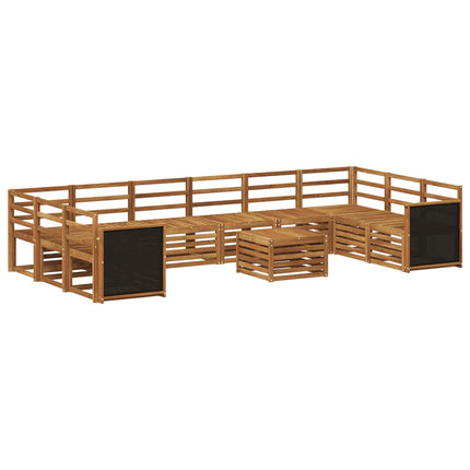 Utomhussoffset 8 pcs Naturlig Massivt Akaciaträ