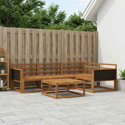 Utomhussoffset 5 pcs Naturlig Massivt Akaciaträ