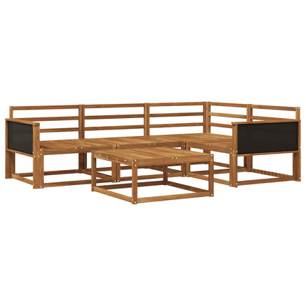 Utomhussoffset 5 pcs Naturlig Massivt Akaciaträ