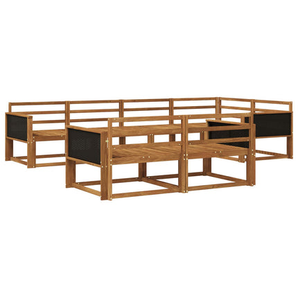 Utomhussoffset 7 pcs Naturlig Massivt Akaciaträ