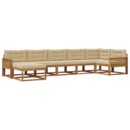 Utomhussoffset 7 st Naturlig och Beige