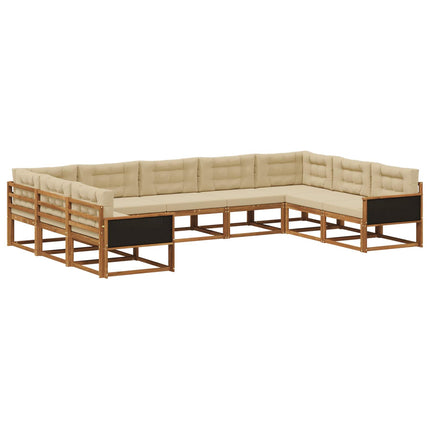 Utomhussoffset 9 st Naturlig och Beige