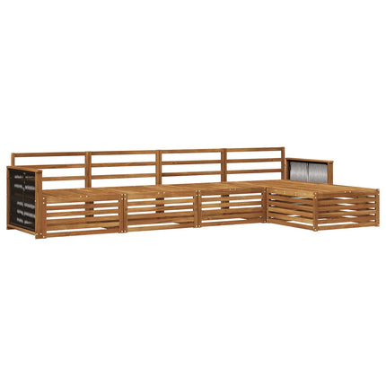 Utomhussoffset 5 pcs Naturlig Massivt Akaciaträ
