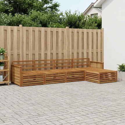 Utomhussoffset 5 pcs Naturlig Massivt Akaciaträ