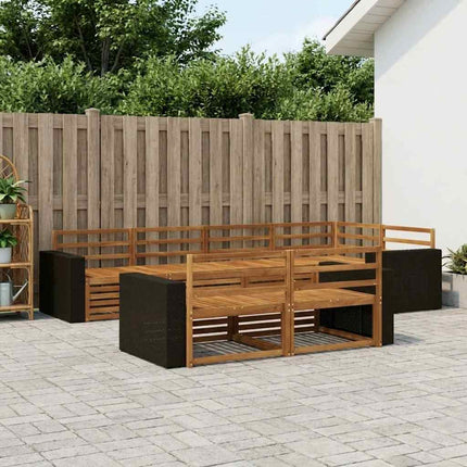 Utomhussoffset 7 pcs Naturlig