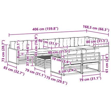 Utomhussoffset 9 st
