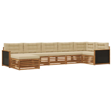 Utomhussoffset 7 st Naturlig och Beige