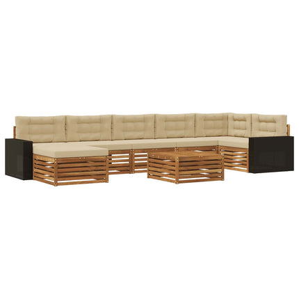 Utomhussoffset 8 st Naturlig och Beige