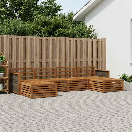 Soffgrupper 6 pcs Massivt Akaciaträ