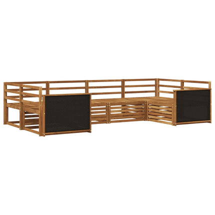 Utomhussoffset 6 pcs Naturlig