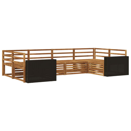 Utomhussoffset 6 pcs Naturlig