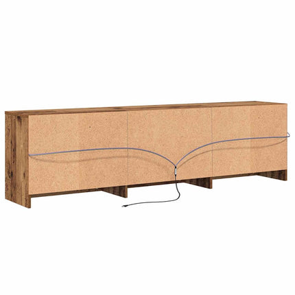 TV Enheter 2 pcs Gammalt trä 180 x 34 x 50 cm Konstruerat trä