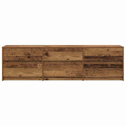 TV Enheter 2 pcs Gammalt trä 180 x 34 x 50 cm Konstruerat trä