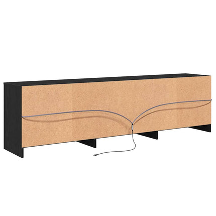 TV Enheter 180 x 34 x 50 cm Svart Ek Konstruerat trä