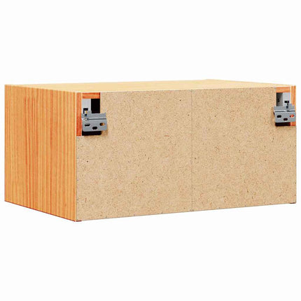 Sängbord med låda 2 pcs Vaxbrun 50 x 32,5 x 24 cm Massiv furu