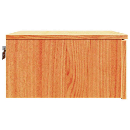 Sängbord med låda Vaxbrun 37 x 35 x 18,5 cm Massiv furu