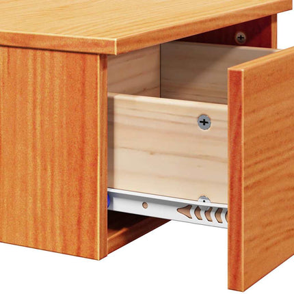 Sängbord 2 st Vaxbrun 37 x 35 x 18,5 cm Massiv furu